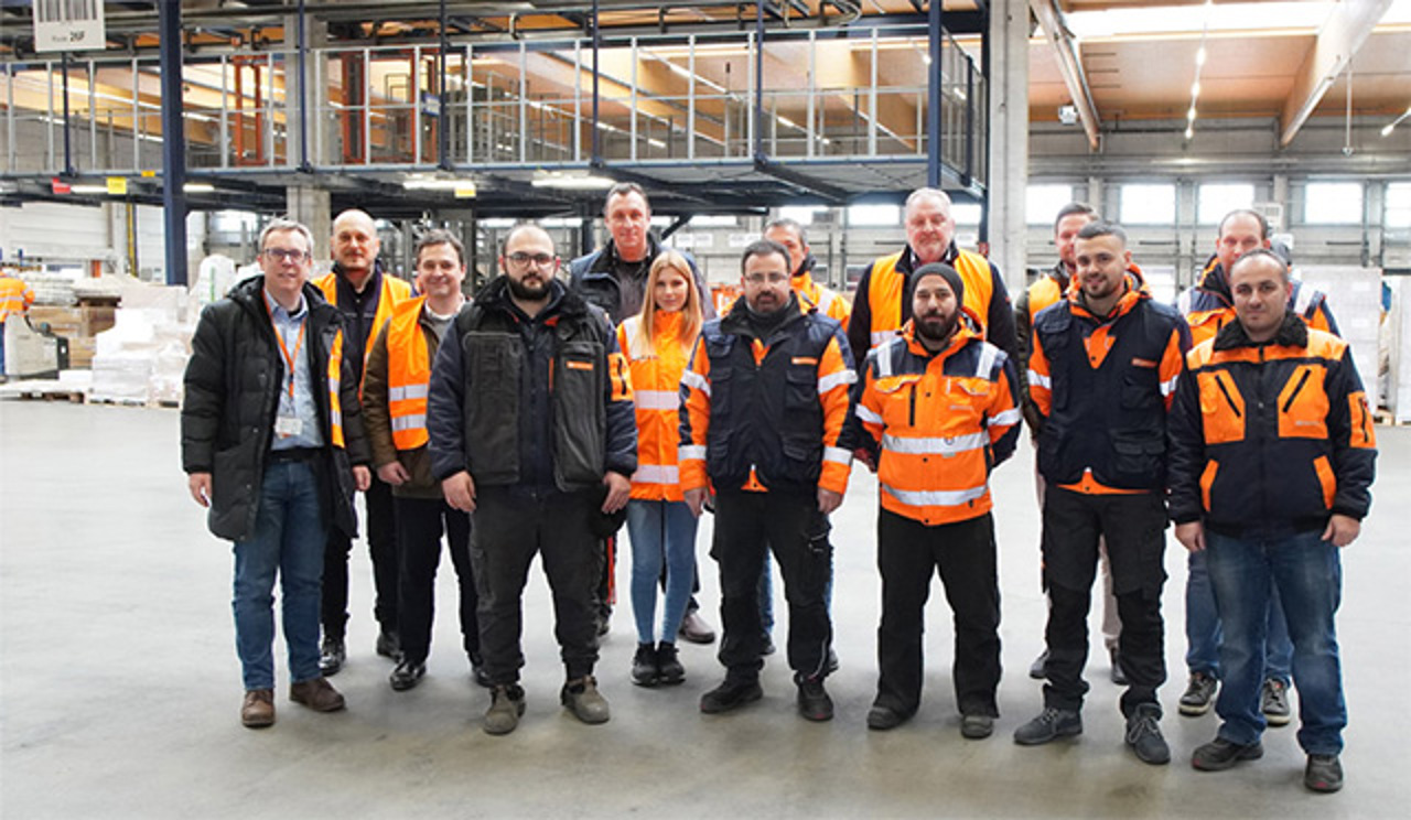 Part of the Gebrüder Weiss team